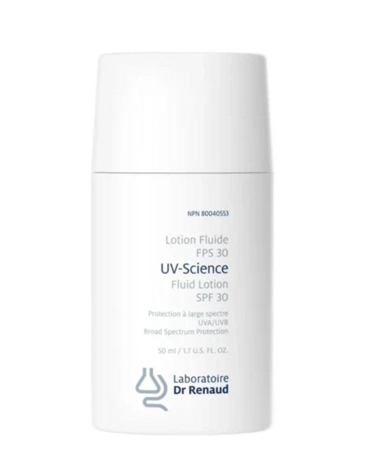 UV-Science Lotion Solaire Minérale visage à protection large spectre fps 30